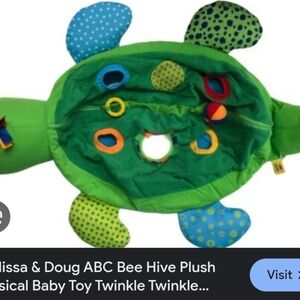 Melissa & Doug Colorful Plush Turtle Toy
